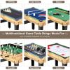 Giantex 10-in-1 Multi Game Table, Combo Game Table Set w/Hockey, Foosball Pool Ping-Pong Chess Cards Checkers Bowling, Shuffleboard, Backgammon, Adult Size Foosball Table for Game Room, Family view 2