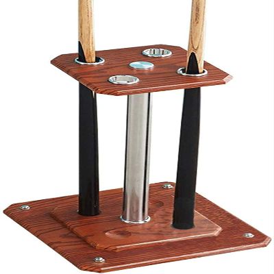 Cue Racks Pool Cue Rack Billiards Accessory Metal Eyelet Holds up to 4 Cues for Gyms Door/Gym Play Centers Walnut Billiard Accessories WEWYQSJXBXF-211222(Color:White)