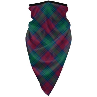 Neck Gaiter Face Mask Clan Lindsay Maroon and Green Scottish Tartan Scarf Cover Sun Bandanas for Fishing Sports