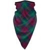 Neck Gaiter Face Mask Clan Lindsay Maroon and Green Scottish Tartan Scarf Cover Sun Bandanas for Fishing Sports view 1