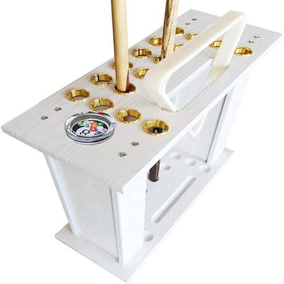 Cue Racks Pool Cue Rack Cue Holder Table Accessories Holds 16 Cues Ball Drink Rest Table Stick Holder Easy to Clean 60X24X55 cm Wall Cue Rack WEWYQSJXBXF-211222(Color:White;Size:60 * 24 * 55cm)