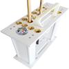 Cue Racks Pool Cue Rack Cue Holder Table Accessories Holds 16 Cues Ball Drink Rest Table Stick Holder Easy to Clean 60X24X55 cm Wall Cue Rack WEWYQSJXBXF-211222(Color:White;Size:60 * 24 * 55cm) view 1