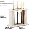 Cue Racks Pool Cue Rack Standing Cue Rack Billiard Rack Stick Stand Holds 16 Cues-Solid Wood Billiard Table Accessories Billiard Accessories WEWYQSJXBXF-211222(Color:White) view 2