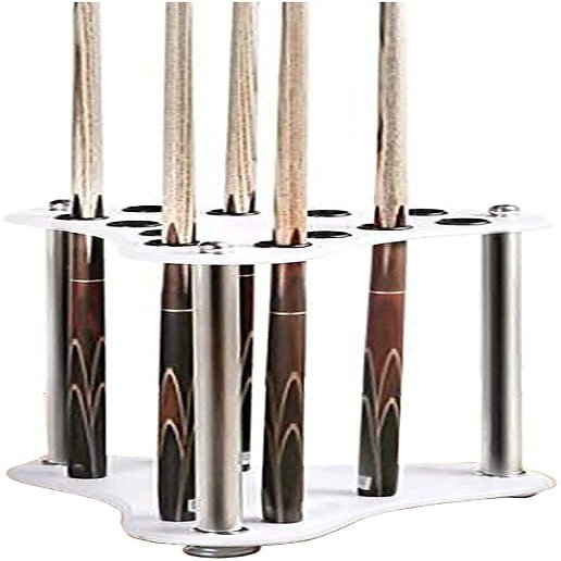 Cue Racks Pool Cue Rack White Wood Cue Holder/Organizers with Groove 12 Hole Pool Billiard Rack Save Space Display Stand for Gymnasium/Billiard Hall WEWYQSJXBXF-211222