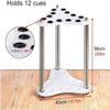 Cue Racks Pool Cue Rack White Wood Cue Holder/Organizers with Groove 12 Hole Pool Billiard Rack Save Space Display Stand for Gymnasium/Billiard Hall WEWYQSJXBXF-211222 view 2