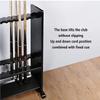 Cue Racks Pool Cue Rack Wooden Billiard Cue Storage Rack 24-Hole Floor-Standing Cues Accessories Billiard Hall Public Entertainment Home WEWYQSJXBXF-211222(Color:Black) view 3