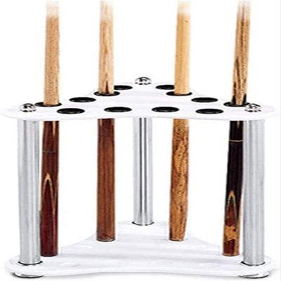 Cue Racks Pool Cue Rack 12 Hole Wooden Floor-Standing Pool Cue Placement Rack Billiard Pool Cue Rack Stick Holder Pool Cue Organizers WEWYQSJXBXF-211222(Color:White)
