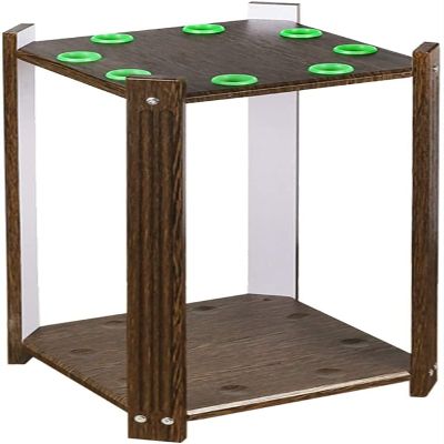 Cue Racks Pool Cue Rack Holds 8 Cues Indoors Outdoors Portable Pool Stick Holder Rack Wood Small Floor Cue Stick Holder Organizer WEWYQSJXBXF-211222