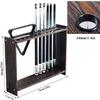 Cue Racks Pool Cue Rack Wood Billiard Cue Rack Stand Billiard Pool Cue for Homes Clubs Pool Cue Rack Black Wood Grain 12 Holes Billiard Accessories WEWYQSJXBXF-211222(Color:Black) view 3