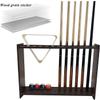 Cue Racks Pool Cue Rack Wood Billiard Cue Rack Stand Billiard Pool Cue for Homes Clubs Pool Cue Rack Black Wood Grain 12 Holes Billiard Accessories WEWYQSJXBXF-211222(Color:Black) view 4