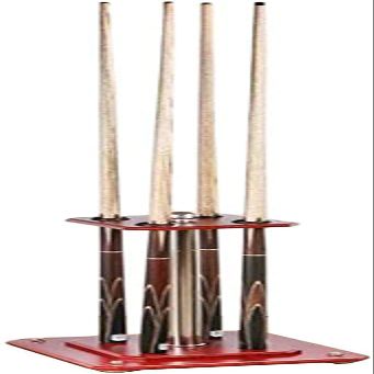Cue Racks Pool Cue Rack Indoors Small Corner Freestanding Billiard Cue Rack Organizer Red Wood Pool Cue Holder with Rubber Rings WEWYQSJXBXF-211222