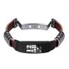 TryBest Leather Straps for Fitbit Inspire HR,Women Men Leather + Metal Replacement Wristband Adjustable 5.5-8.1 inch Compatible with Fitbit Inspire/Fitbit Inspire HR - Brown view 3