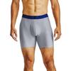 Under Armour Tech 6" Boxerjock 2-Pack Academy/Mod Gray Light Heather XS view 2