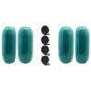 Extreme Max 3006.8515.4 BoatTector HTM Inflatable Fender Value 4-Pack - 10" x 27", Teal view 1