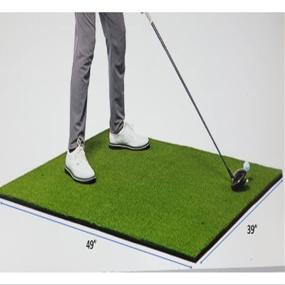 WOW Golf Wow PRO Turf Comfort Golf MATT 4Ft one inch x 3 Ft 3 inch with Free NET and 10 Balls and Two Tees Black , Green , Yellow , Red , Fiberglass Rod, Polyester,