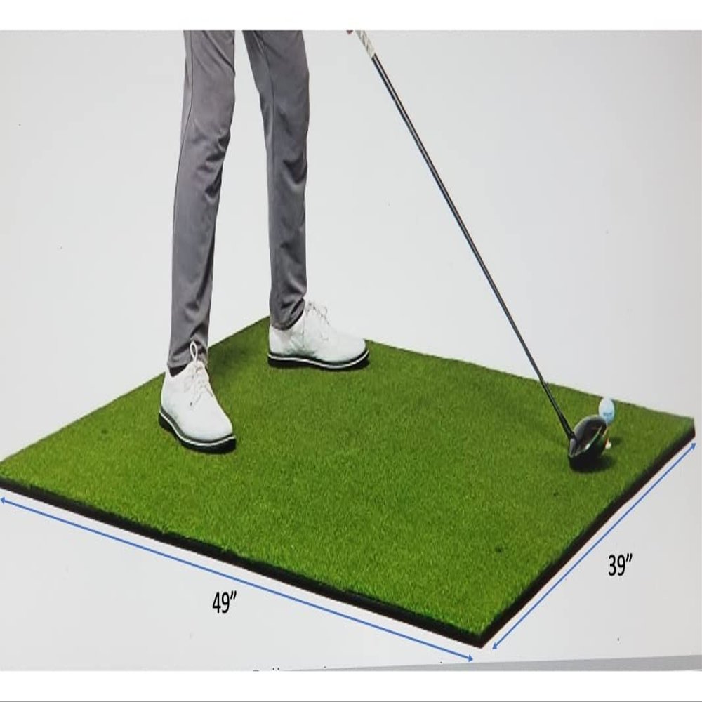 WOW Golf Wow PRO Turf Comfort Golf MATT 4Ft one inch x 3 Ft 3 inch with Free NET and 10 Balls and Two Tees Black , Green , Yellow , Red , Fiberglass Rod, Polyester,