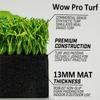WOW Golf Wow PRO Turf Comfort Golf MATT 4Ft one inch x 3 Ft 3 inch with Free NET and 10 Balls and Two Tees Black , Green , Yellow , Red , Fiberglass Rod, Polyester, view 2