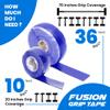 Core Prodigy Fusion Grip Tape - Silicone Rubber Wrap for Pull Up Bars, Barbells, Dumbbells, Sports and Gym Equipment, Weights and Tool Handles (36 Foot, Blue) view 4