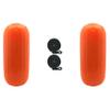 Extreme Max 3006.7715.2 BoatTector HTM Inflatable Fender Value 2-Pack - 6.5" x 15", Neon Orange view 1
