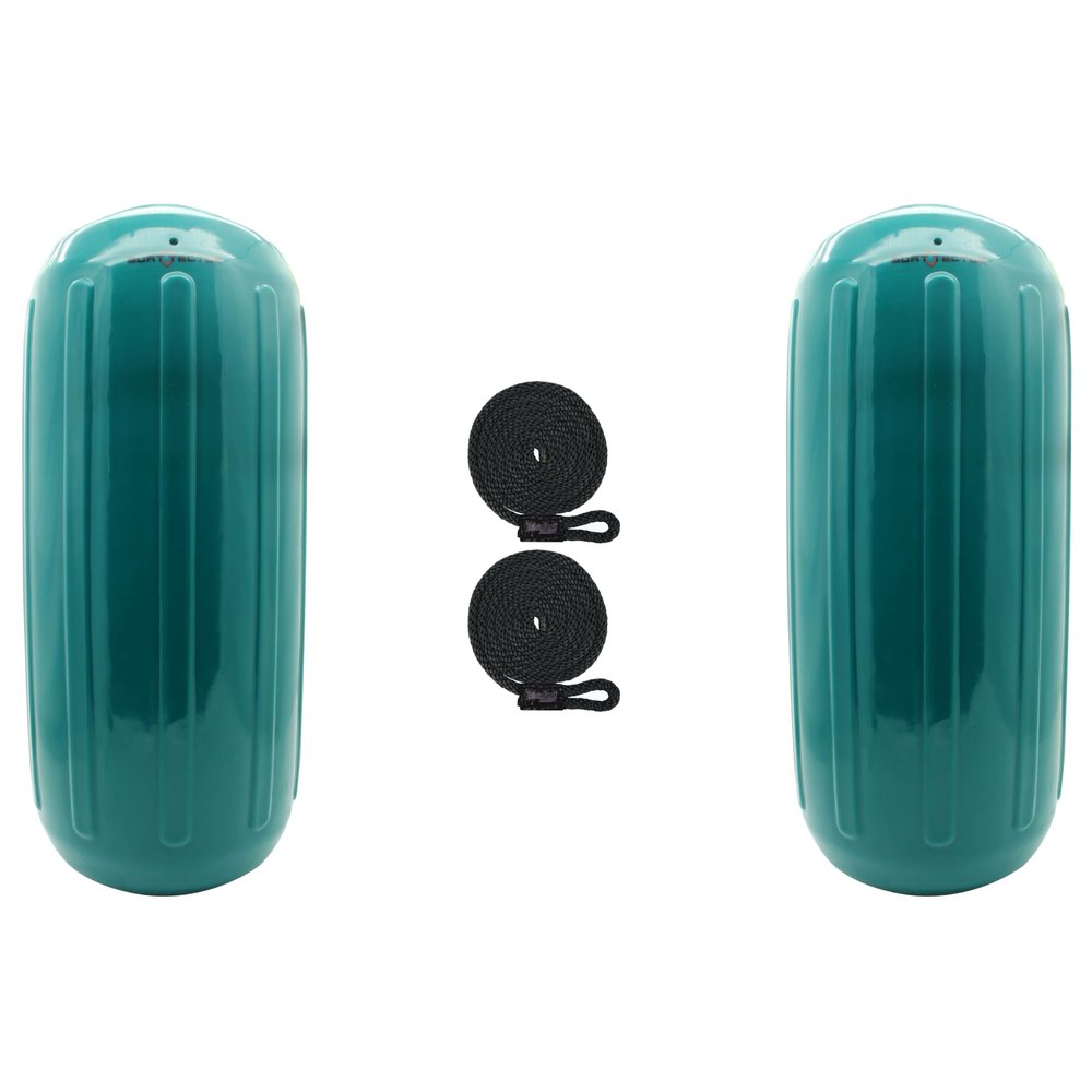 Extreme Max 3006.7727.2 BoatTector HTM Inflatable Fender Value 2-Pack - 8.5" x 20", Teal