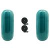 Extreme Max 3006.7727.2 BoatTector HTM Inflatable Fender Value 2-Pack - 8.5" x 20", Teal view 1