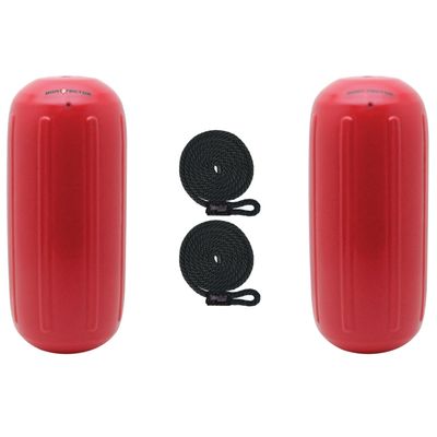 Extreme Max 3006.7462.2 BoatTector HTM Inflatable Fender Value 2-Pack - 6.5" x 15", Bright Red