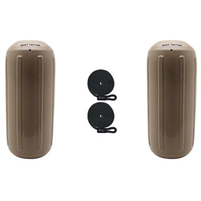Extreme Max 3006.7465.2 BoatTector HTM Inflatable Fender Value 2-Pack - 6.5" x 15", Sand