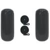 Extreme Max 3006.7300.2 BoatTector HTM Inflatable Fender Value 2-Pack - 6.5" x 15", Black view 1