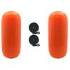 Extreme Max 3006.7729.2 BoatTector HTM Inflatable Fender Value 2-Pack - 8.5" x 20", Neon Orange view 1