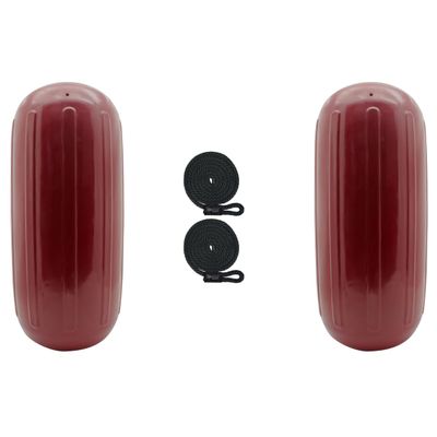 Extreme Max 3006.7724.2 BoatTector HTM Inflatable Fender Value 2-Pack - 6.5" x 15", Cranberry