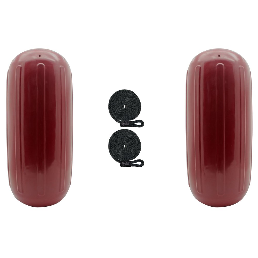 Extreme Max 3006.7724.2 BoatTector HTM Inflatable Fender Value 2-Pack - 6.5" x 15", Cranberry