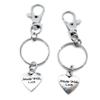 10 Pieces Keyring Keychain Wholesale Suppliers Jewelry Lobster Clasps NM4L3W Love Handmade Signs Tag view 1