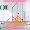 MARFULA Foldable Gymnastic Bar for Kids Ages 3-12, 9 Height Levels, 200 lbs Weight Capacity, 5 Ft Length Gymnastic Kip Bar with Mat, Gymnastic Equipment for Home and Gym Center Indoor Outdoor Use view 3