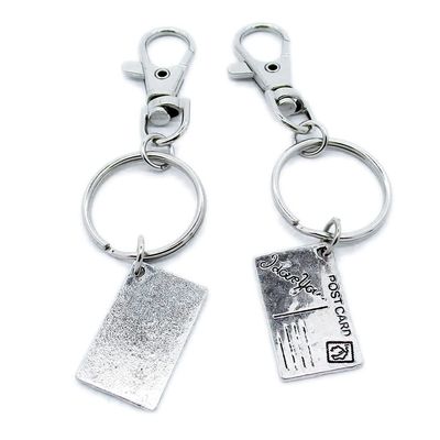 10 Pieces Keyring Keychain Wholesale Suppliers Jewelry Lobster Clasps VQ6U5E Love Postcard