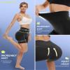 4 Pack Biker Shorts for Women High Waist - 5"/8" Tummy Control Soft Athletic Yoga Workout Running Gym Shorts view 3