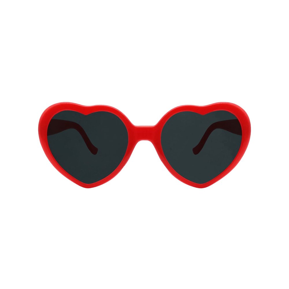 MIDEJACY Heart Shaped Sunglasses For Women,Trendy Heart Glasses Cute Retro Sun Glasses Taylor Cupid Party