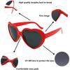 MIDEJACY Heart Shaped Sunglasses For Women,Trendy Heart Glasses Cute Retro Sun Glasses Taylor Cupid Party view 3