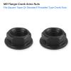 ALEOED 2 Pieces M8 Flange Crank Arms Nuts for Bike Bottom Standard Threaded Type Black Bicycle Crank Nuts view 2