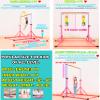 MARFULA Foldable Gymnastics Bar with Mat 8 Ft Length with 4 Ft Width Kip Bar with Mat Gymnastics Horizontal Bar with Mat Gymnastics Training Bar Equipmen for Kids Exercise Home and Gym Club Use view 2