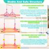 MARFULA Foldable Gymnastics Bar with Mat 8 Ft Length with 4 Ft Width Kip Bar with Mat Gymnastics Horizontal Bar with Mat Gymnastics Training Bar Equipmen for Kids Exercise Home and Gym Club Use view 3