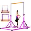 MARFULA 8 Ft Foldable Gymnastic Bar for Kids Age 3-25 of 1-13 Levels, 4 Ft Width 5 Ft Adjustbale Height Kip Bar, 400 lbs Weight Limit, Gymnastic Training Bar Equipment for Teenager Home and Club Use view 1