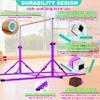 MARFULA 8 Ft Foldable Gymnastic Bar for Kids Age 3-25 of 1-13 Levels, 4 Ft Width 5 Ft Adjustbale Height Kip Bar, 400 lbs Weight Limit, Gymnastic Training Bar Equipment for Teenager Home and Club Use view 4
