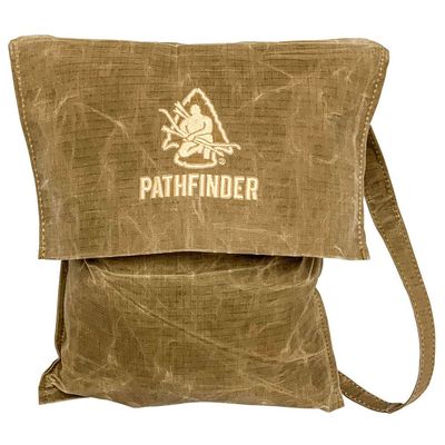 The Pathfinder School Durable Ripstop Waxed Canvas Bag - Haversack - Bushcraft Gear - Single Strap Hiking Pack Gathering Satchel - Pathfinder Survival Bushcraft Bag - 15" x 12"