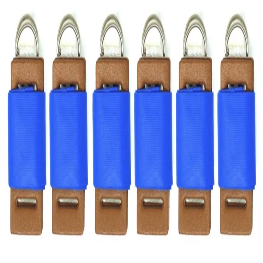Merz67 LLC Lot 6 of Flag Football 60inch Belts with 2 Flags (Blue) (6FlagSet)