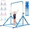 MARFULA Foldable Gymnastic Bar for Kids Ages 3-12, 9 Height Levels, 200 lbs Weight Capacity, 5 Ft Length Gymnastic Kip Bar with Mat, Gymnastic Equipment for Home and Gym Center Indoor Outdoor Use view 1
