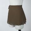 TSSOE Adult Chiffon Ballet Wrap Over Scarf Dance Skirt for Girls Women 03-Light Brown Medium view 3
