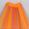 Toddler Kids Girls Tutu Skirt Toddler Girls 3 Layer Tulle Multicolor Princess Ballet Party Dress Age 2-8 Years Old (Orange, One Size) view 2