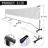 Progoal Badminton Pickleball Net System with Universal Wheel,Movable Steady Metal Frame,Strong Nylon Net and Carrying Bag,22 Feet Portable Height Adjustable Net for Pickleball and Other Games view 2