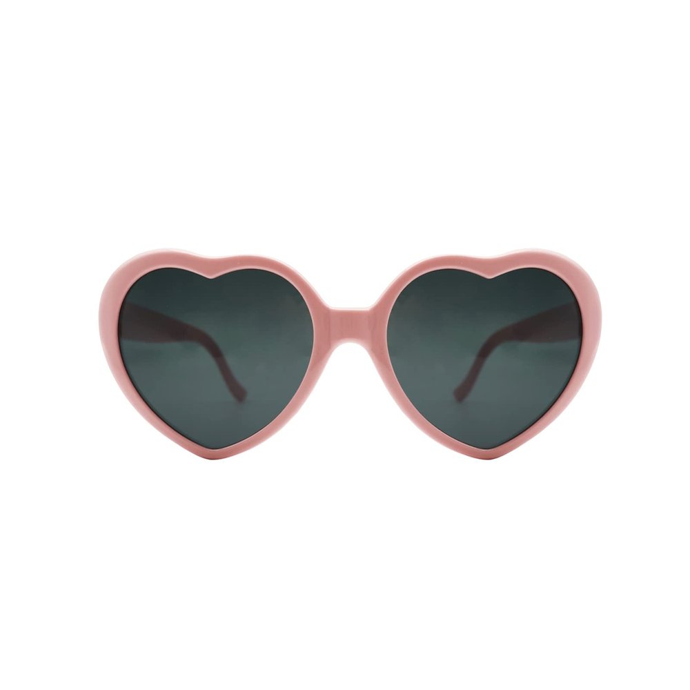 MIDEJACY Heart Shaped Sunglasses For Women,Trendy Heart Glasses Cute Retro Sun Glasses Taylor Cupid Party