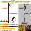 4 Pack Tent Stakes Heavy Duty Metal Tent Pegs for Camping Steel Tent Stakes 12 inch Unbreakable and Inflexible view 2